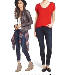 AG  Adriano Goldschmied The Farrah High Rise Skinny Ankle Jeans